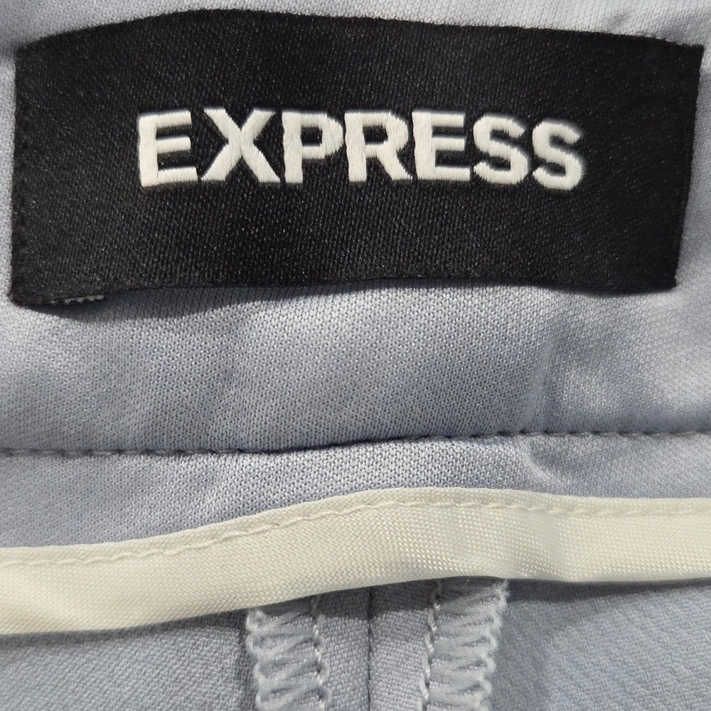 Express Skinny Dress Pants Women 18L Light‎ Blue Mid Rise Extreme Stretch+ New - Picture 5 of 7